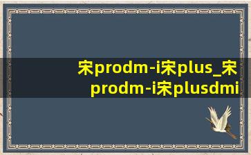 宋prodm-i宋plus_宋prodm-i宋plusdmi有什么区别