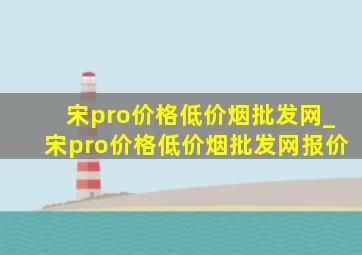 宋pro价格(低价烟批发网)_宋pro价格(低价烟批发网)报价