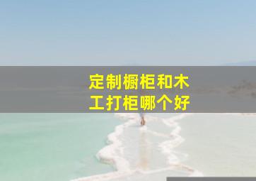 定制橱柜和木工打柜哪个好