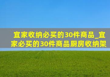 宜家收纳必买的30件商品_宜家必买的30件商品厨房收纳架