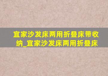 宜家沙发床两用折叠床带收纳_宜家沙发床两用折叠床