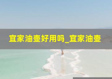 宜家油壶好用吗_宜家油壶