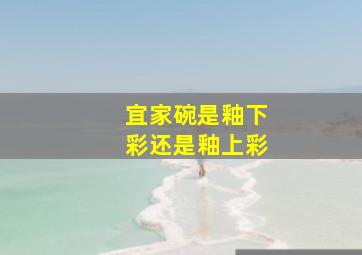 宜家碗是釉下彩还是釉上彩