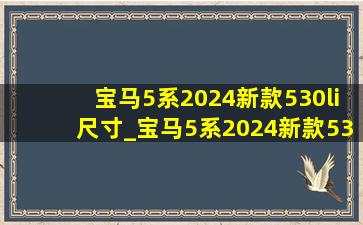 宝马5系2024新款530li尺寸_宝马5系2024新款530li