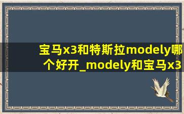 宝马x3和特斯拉modely哪个好开_modely和宝马x3怎么选