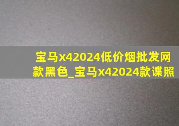 宝马x42024(低价烟批发网)款黑色_宝马x42024款谍照