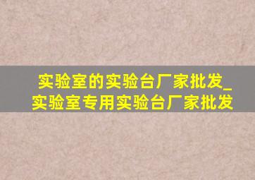 实验室的实验台厂家批发_实验室专用实验台厂家批发