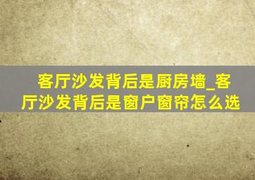 客厅沙发背后是厨房墙_客厅沙发背后是窗户窗帘怎么选