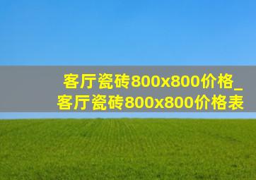 客厅瓷砖800x800价格_客厅瓷砖800x800价格表