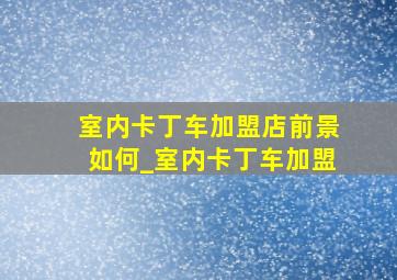 室内卡丁车加盟店前景如何_室内卡丁车加盟