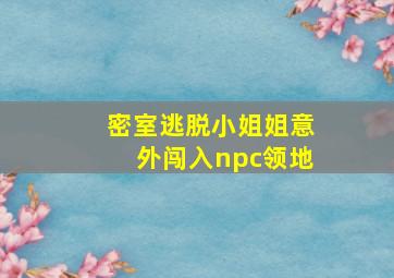 密室逃脱小姐姐意外闯入npc领地