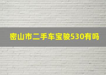 密山市二手车宝骏530有吗