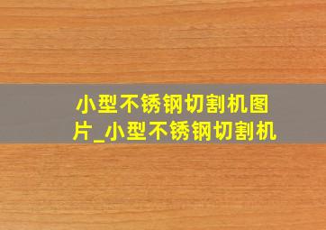 小型不锈钢切割机图片_小型不锈钢切割机