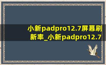 小新padpro12.7屏幕刷新率_小新padpro12.7屏幕触控采样率