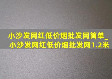 小沙发网红(低价烟批发网)简单_小沙发网红(低价烟批发网)1.2米