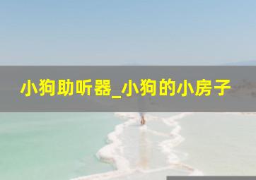 小狗助听器_小狗的小房子