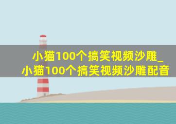 小猫100个搞笑视频沙雕_小猫100个搞笑视频沙雕配音