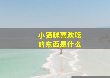 小猫咪喜欢吃的东西是什么