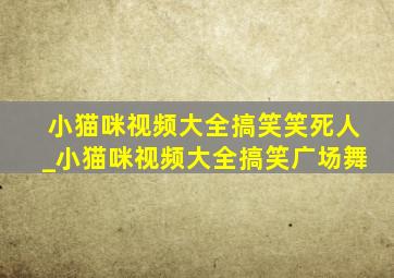 小猫咪视频大全搞笑笑死人_小猫咪视频大全搞笑广场舞