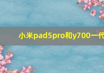 小米pad5pro和y700一代