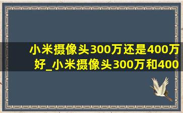 小米摄像头300万还是400万好_小米摄像头300万和400万像素区别