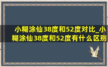 小糊涂仙38度和52度对比_小糊涂仙38度和52度有什么区别