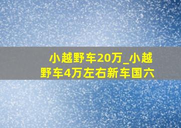 小越野车20万_小越野车4万左右新车国六