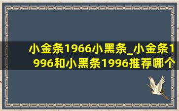 小金条1966小黑条_小金条1996和小黑条1996推荐哪个