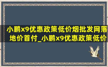 小鹏x9优惠政策(低价烟批发网)落地价首付_小鹏x9优惠政策(低价烟批发网)落地价