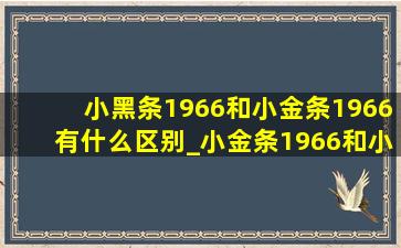 小黑条1966和小金条1966有什么区别_小金条1966和小黑条1966区别