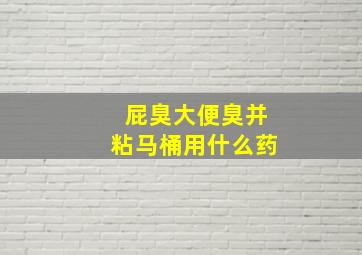 屁臭大便臭并粘马桶用什么药