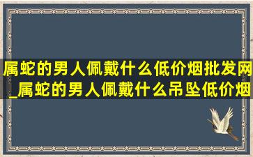 属蛇的男人佩戴什么(低价烟批发网)_属蛇的男人佩戴什么吊坠(低价烟批发网)