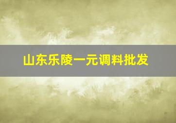 山东乐陵一元调料批发