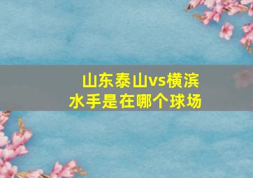 山东泰山vs横滨水手是在哪个球场