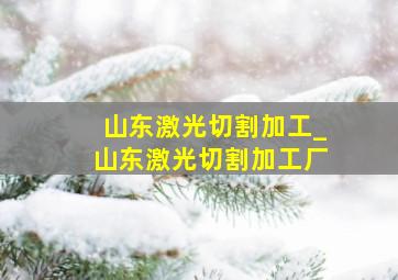 山东激光切割加工_山东激光切割加工厂