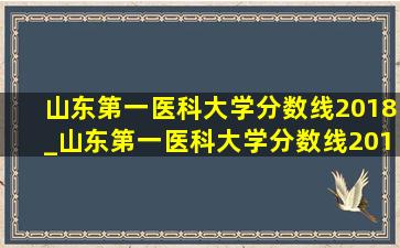 山东第一医科大学分数线2018_山东第一医科大学分数线2017