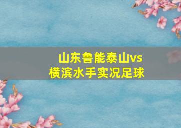 山东鲁能泰山vs横滨水手实况足球