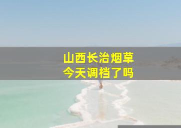 山西长治烟草今天调档了吗