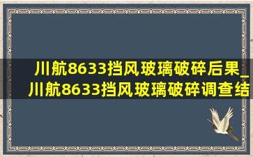 川航8633挡风玻璃破碎后果_川航8633挡风玻璃破碎调查结果