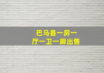 巴马县一房一厅一卫一厨出售