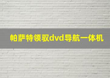 帕萨特领驭dvd导航一体机