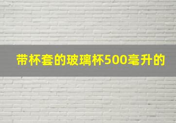 带杯套的玻璃杯500毫升的