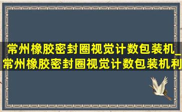 常州橡胶密封圈视觉计数包装机_常州橡胶密封圈视觉计数包装机利润