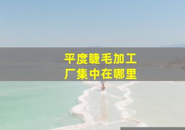 平度睫毛加工厂集中在哪里