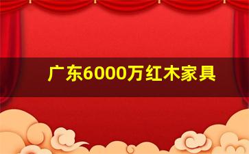 广东6000万红木家具