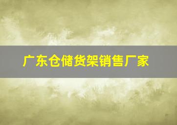 广东仓储货架销售厂家