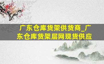 广东仓库货架供货商_广东仓库货架层网现货供应