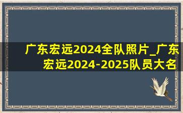 广东宏远2024全队照片_广东宏远2024-2025队员大名单