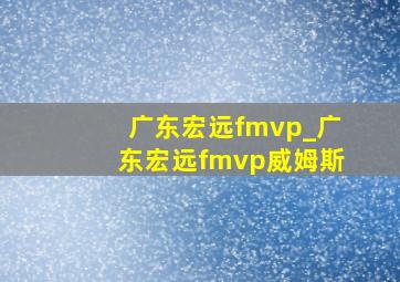 广东宏远fmvp_广东宏远fmvp威姆斯