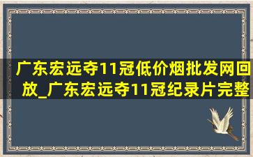 广东宏远夺11冠(低价烟批发网)回放_广东宏远夺11冠纪录片完整版